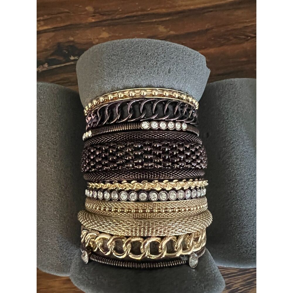 R.J Graziano 10 Piece Bangle Bracelet Set New In Box